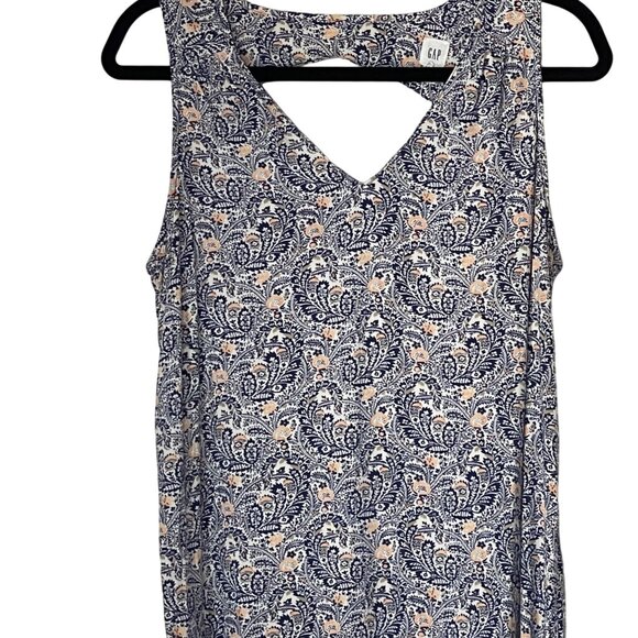 Gap Women's Small Paisley Print Shift Mini Dress Boho Chic Preppy Hipster - Picture 1 of 4